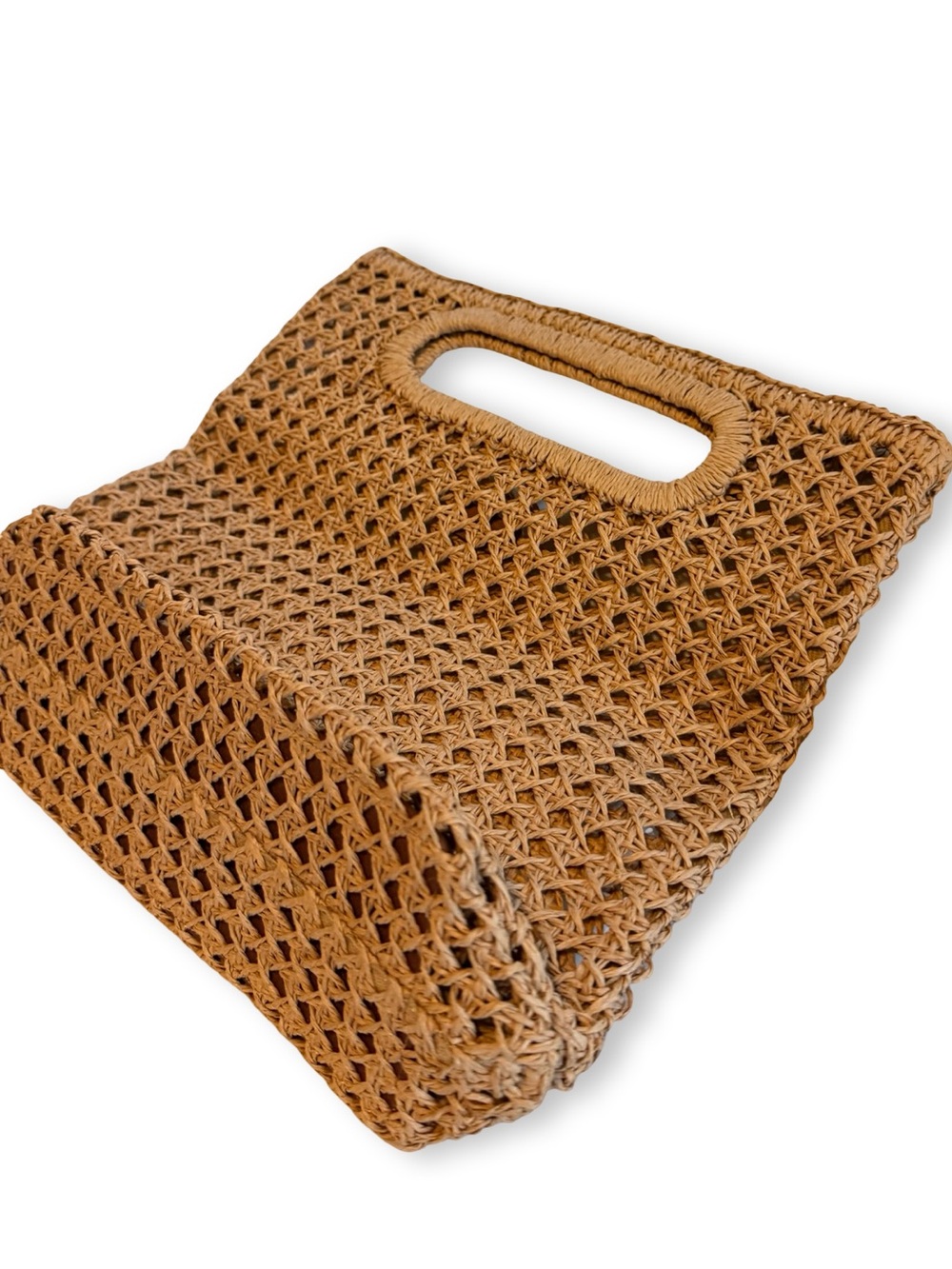 J. Crew Woven Straw Fold-Over Clutch in Natural - Picture 4 of 4